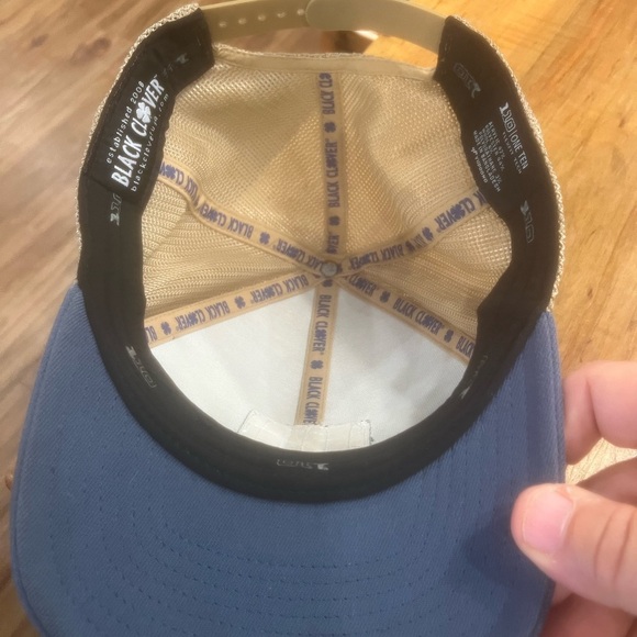 Blue “Live Lucky” Trucker Hat with Mountain Patch - Picture 6 of 8